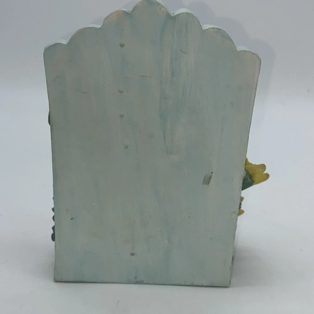Bunny Hare Resin Spring Garden‎ Watering Can Ceramic Bookends 5 5/8" Tall - Picture 16 of 16